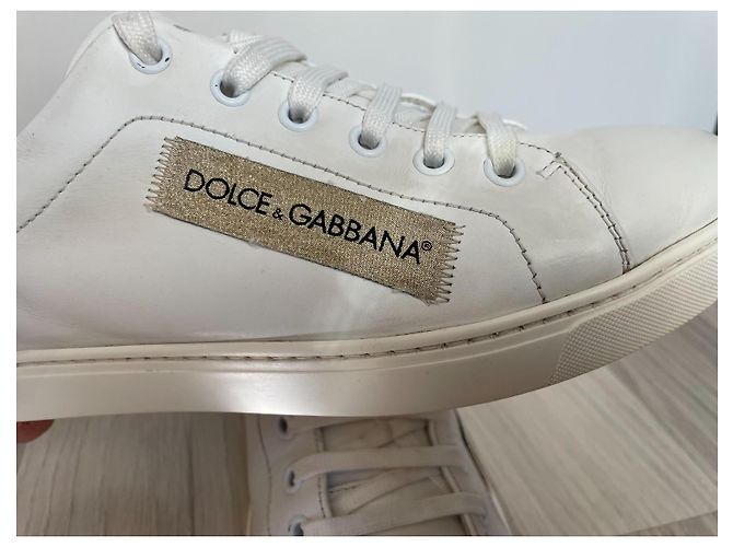 Dolce & Gabbana Leder Sneaker weiß - Ansicht 8
