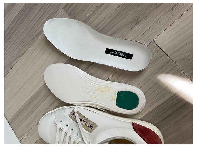 Dolce & Gabbana Leder Sneaker weiß - Ansicht 9