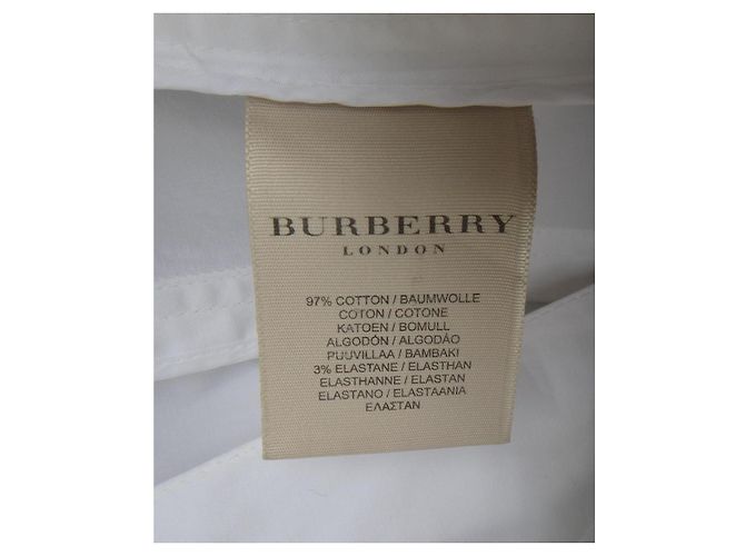 Gabardina Burberry blanca de algodón Blanco - vista 4