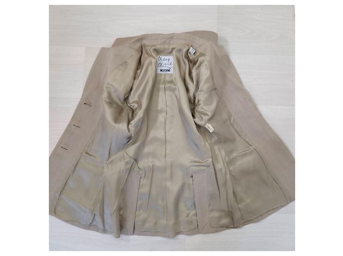 Moschino Cheap and Chic giacca beige 90s minimal style - vista 5