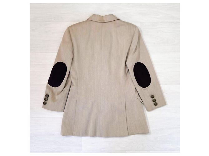Moschino Cheap and Chic giacca beige 90s minimal style - vista 8