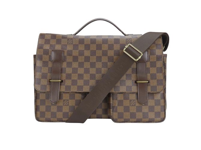Borsa a Spalla Louis Vuitton Broadway N42270 Marrone Damier ebene - vista 11