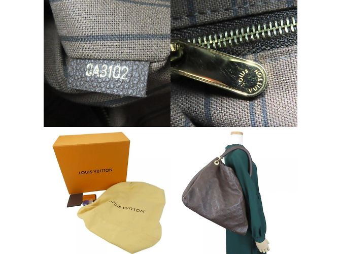 Borsa a Spalla Louis Vuitton Artsy MM Marrone scuro - vista 10