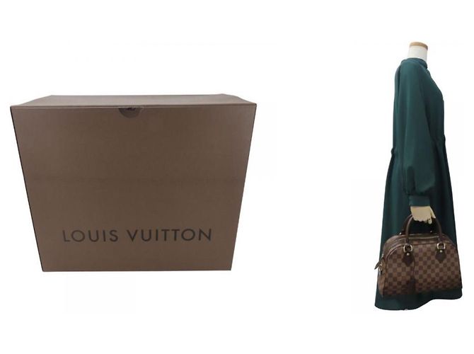 Borsa Louis Vuitton Duomo N60008 Marrone Damier ebene - vista 10