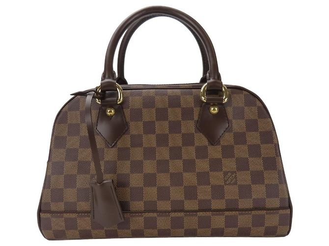 Borsa Louis Vuitton Duomo N60008 Marrone Damier ebene - vista 11