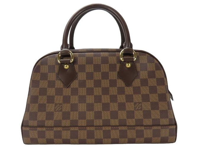 Borsa Louis Vuitton Duomo N60008 Marrone Damier ebene - vista 3