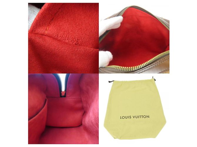 Borsa Louis Vuitton Duomo N60008 Marrone Damier ebene - vista 9