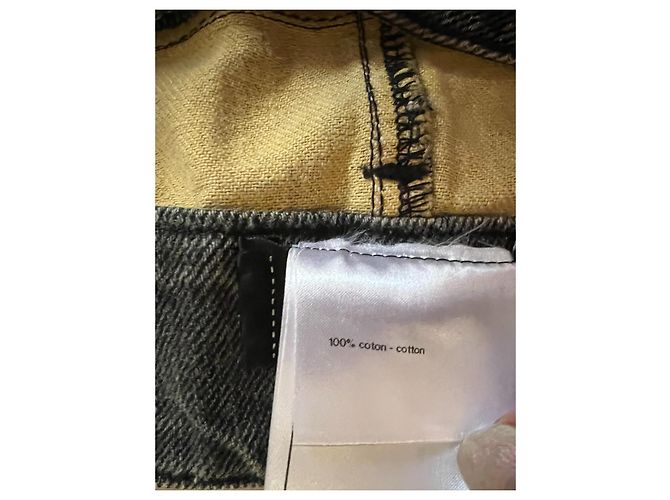 Falda Chanel de algodón negra Talla 34 IT Negro - vista 13