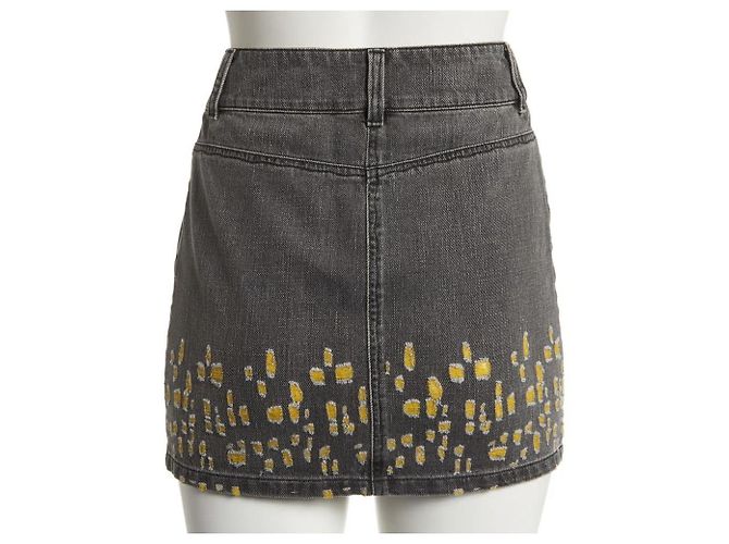 Falda Chanel de algodón negra Talla 34 IT Negro - vista 3