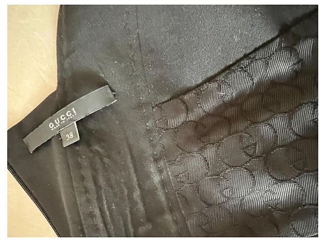 Gucci Kleid aus Wolle Schwarz - Ansicht 12