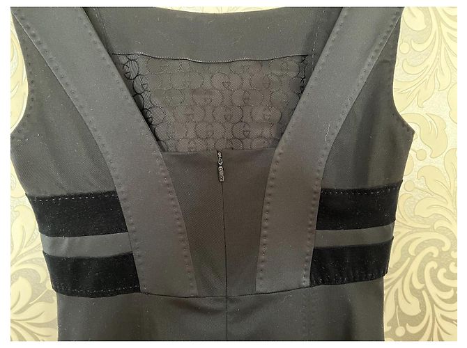 Gucci Kleid aus Wolle Schwarz - Ansicht 17
