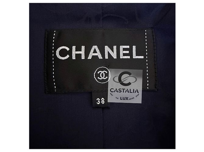 Chanel Veste Tweed Midnight Sky Collection Airlines 38 FR Bleu Marine - vue 11