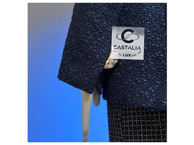 Chanel Veste Tweed Midnight Sky Collection Airlines 38 FR Bleu Marine - vue 12