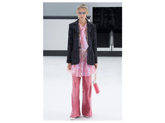 Chanel Veste Tweed Midnight Sky Collection Airlines 38 FR Bleu Marine - vue 14