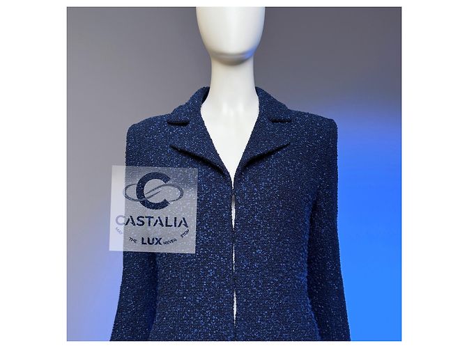 Chanel Veste Tweed Midnight Sky Collection Airlines 38 FR Bleu Marine - vue 2