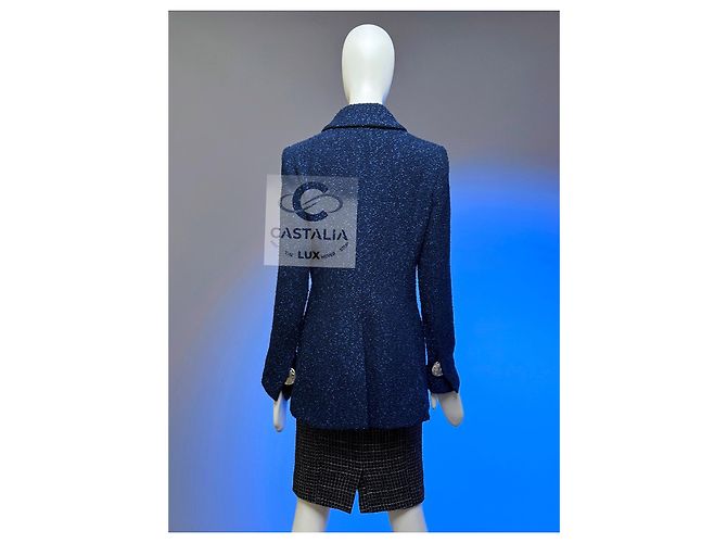 Chanel Veste Tweed Midnight Sky Collection Airlines 38 FR Bleu Marine - vue 6
