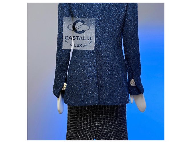 Chanel Veste Tweed Midnight Sky Collection Airlines 38 FR Bleu Marine - vue 7