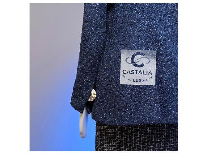 Chanel Veste Tweed Midnight Sky Collection Airlines 38 FR Bleu Marine - vue 8
