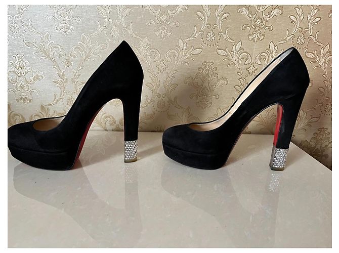 Décolleté Christian Louboutin in pelle nera 36 Nero - vista 8
