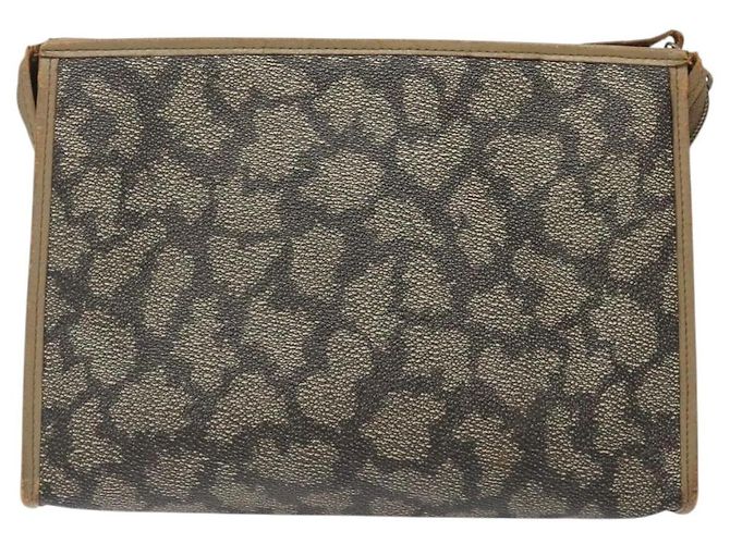 Borsa Clutch SAINT LAURENT in pelle PVC beige Auth BA2278 - vista 2