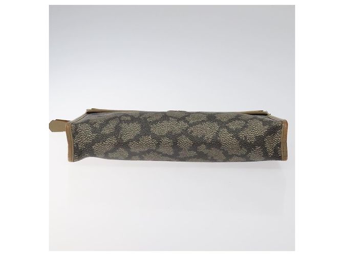 Borsa Clutch SAINT LAURENT in pelle PVC beige Auth BA2278 - vista 6