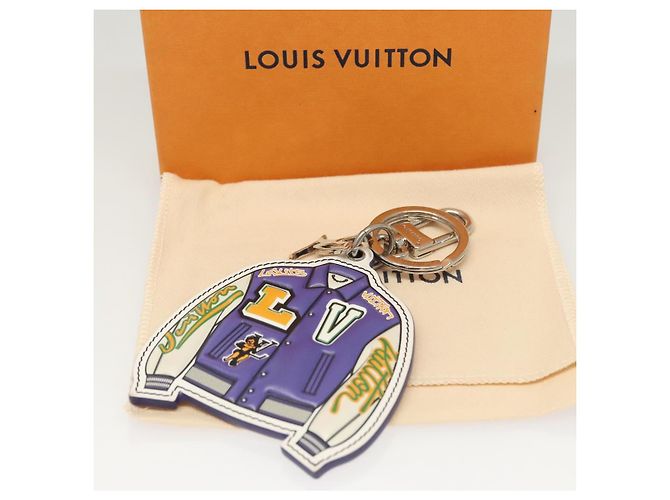LOUIS VUITTON Portachiavi Giacca Varsity Viola MP3385 LV Auth BD1990 Porpora - vista 8