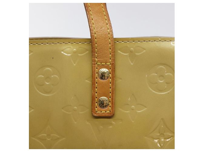 LOUIS VUITTON Monogram Vernis Reade PM Borsa a Mano Beige M91334 LV Auth BA2210 - vista 10
