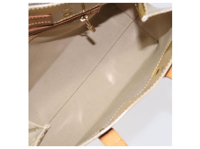 LOUIS VUITTON Monogram Vernis Reade PM Borsa a Mano Beige M91334 LV Auth BA2210 - vista 11