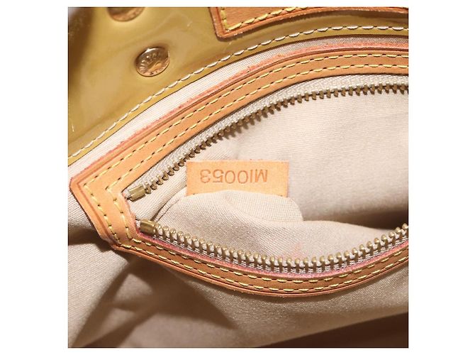 LOUIS VUITTON Monogram Vernis Reade PM Borsa a Mano Beige M91334 LV Auth BA2210 - vista 12
