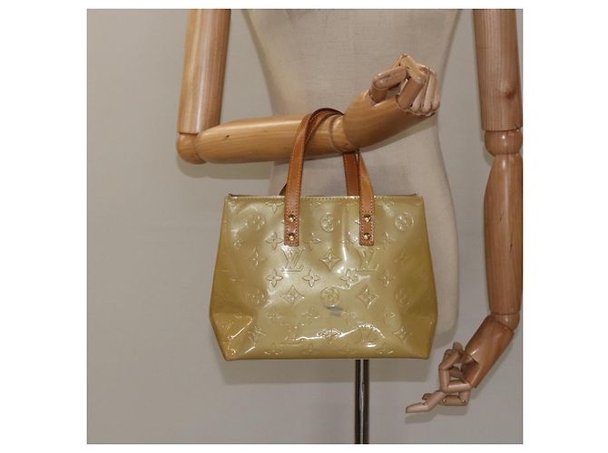 LOUIS VUITTON Monogram Vernis Reade PM Borsa a Mano Beige M91334 LV Auth BA2210 - vista 22
