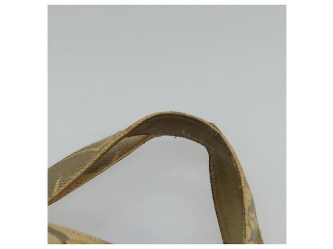 CHANEL Borsa Tote Camelia Catena Paglia Beige CC Auth 122907 - vista 8