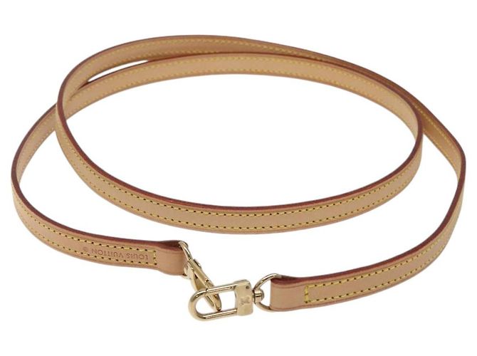LOUIS VUITTON Cinghia in pelle 44,5" Beige LV Auth am8457 - vista 2