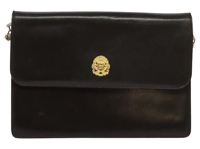 Céline Borsa a spalla CELINE in pelle marrone oro Auth BA2445 D'oro - vista 13