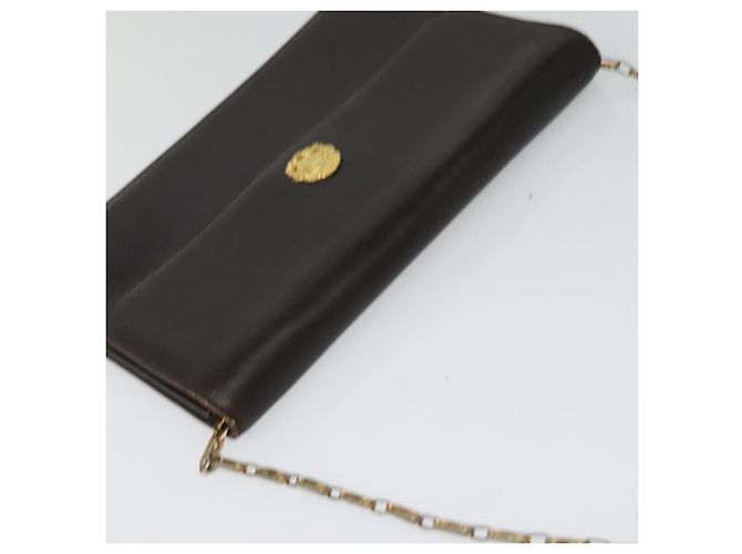 Céline Borsa a spalla CELINE in pelle marrone oro Auth BA2445 D'oro - vista 6