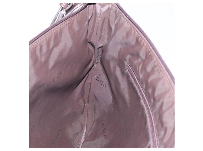 Borsa a Spalla GUCCI in Pelle Marrone Argento 001 1206 Auth bs25922 - vista 19