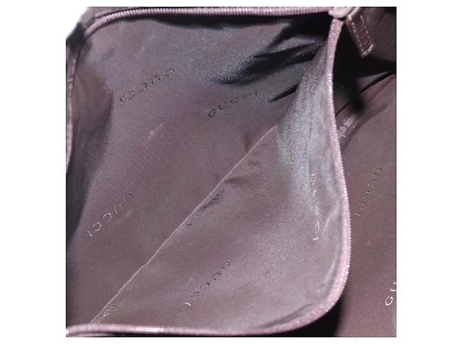 Borsa a Spalla GUCCI in Pelle Marrone Argento 001 1206 Auth bs25922 - vista 20