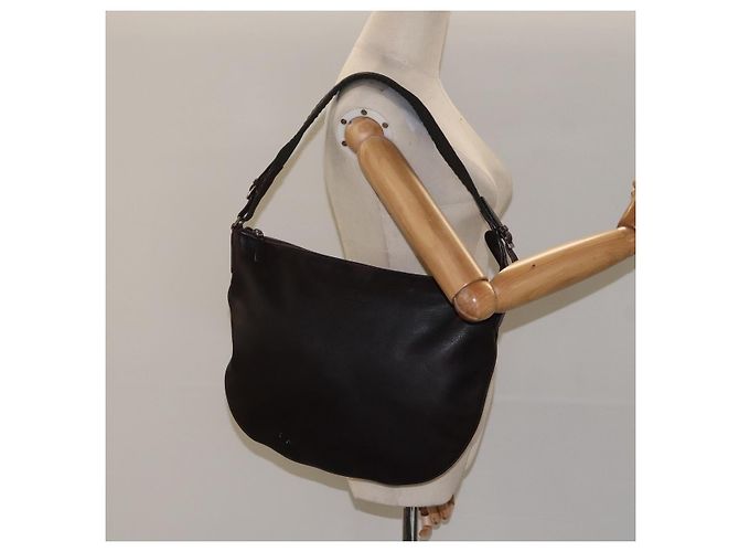 Borsa a Spalla GUCCI in Pelle Marrone Argento 001 1206 Auth bs25922 - vista 22