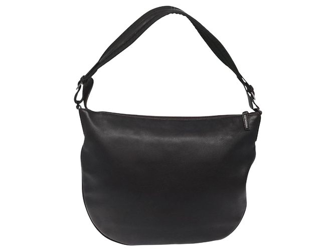 Borsa a Spalla GUCCI in Pelle Marrone Argento 001 1206 Auth bs25922 - vista 3