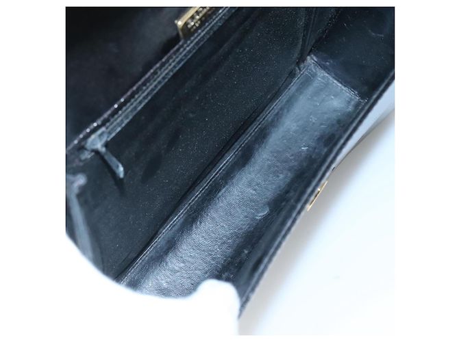 Borsa a Spalla BALLY in Pelle Nera Oro Auth BA2151 Nero D'oro - vista 11