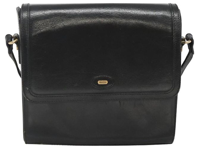 Borsa a Spalla BALLY in Pelle Nera Oro Auth BA2151 Nero D'oro - vista 13