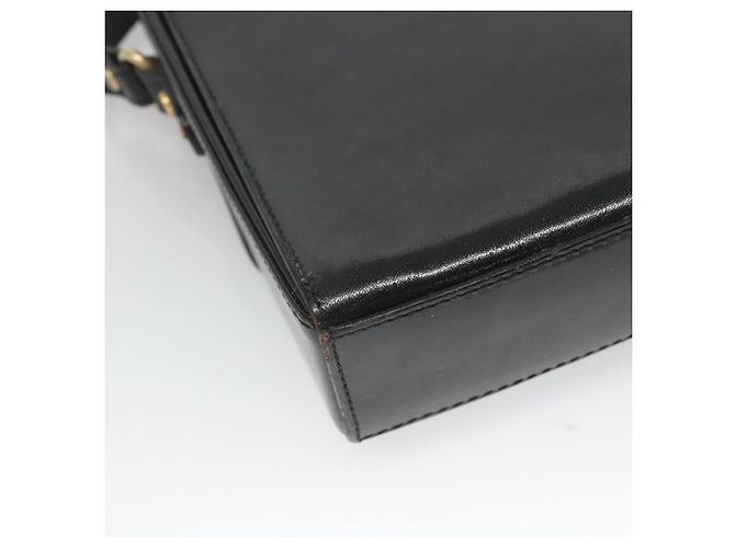 Borsa a Spalla BALLY in Pelle Nera Oro Auth BA2151 Nero D'oro - vista 16