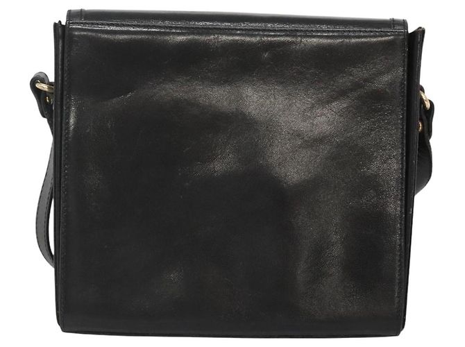 Borsa a Spalla BALLY in Pelle Nera Oro Auth BA2151 Nero D'oro - vista 2