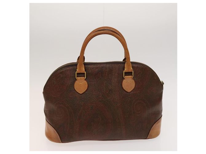 ETRO Borsa a Mano PVC Nylon 4Set Marrone Nero Auth bs25971 - vista 15