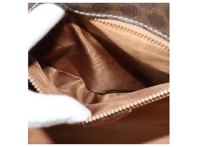 Céline CELINE Macadam Canvas Schultertasche, PVC-Leder, braun, gold, authentisch, MX459 Golden - Ansicht 11