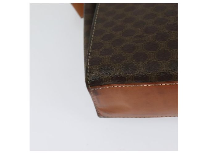 Céline CELINE Macadam Canvas Schultertasche, PVC-Leder, braun, gold, authentisch, MX459 Golden - Ansicht 16