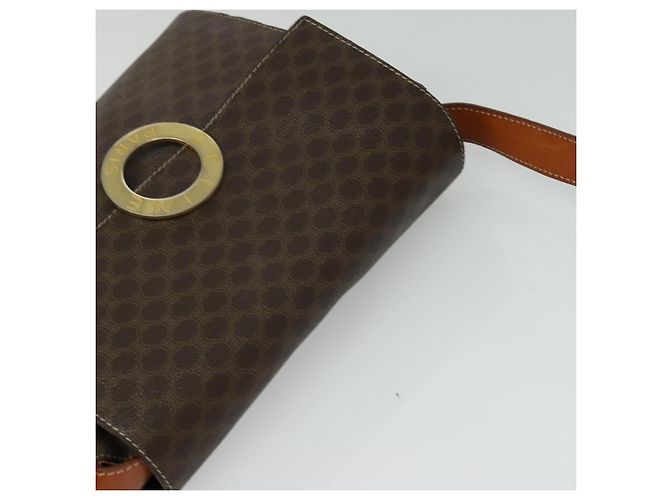 Céline CELINE Macadam Canvas Schultertasche, PVC-Leder, braun, gold, authentisch, MX459 Golden - Ansicht 6