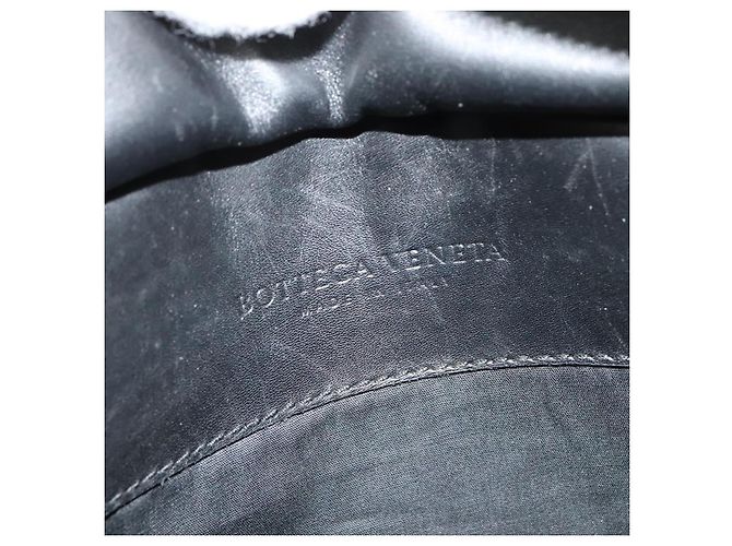 Autre Marque BOTTEGA VENETA INTRECCIATO Borsa a vita Pelle Nera Auth MX365 Nero - vista 10