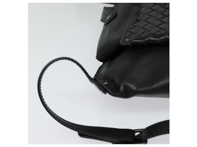 Autre Marque BOTTEGA VENETA INTRECCIATO Borsa a vita Pelle Nera Auth MX365 Nero - vista 14