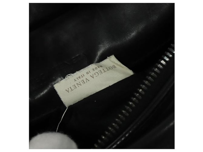 Autre Marque BOTTEGA VENETA INTRECCIATO Borsa a vita Pelle Nera Auth MX365 Nero - vista 20