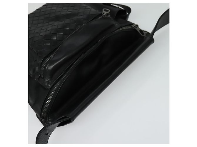 Autre Marque BOTTEGA VENETA INTRECCIATO Borsa a vita Pelle Nera Auth MX365 Nero - vista 6